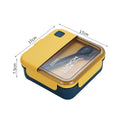Custom Square Microwavable BPA-Free Airtight Storage Containers School Kids' Lunch Boxes Food Box Packaging