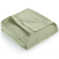 Wholesale Woven Throw Blanket 100% Cotton Throw Blanket Waffle Weave Design