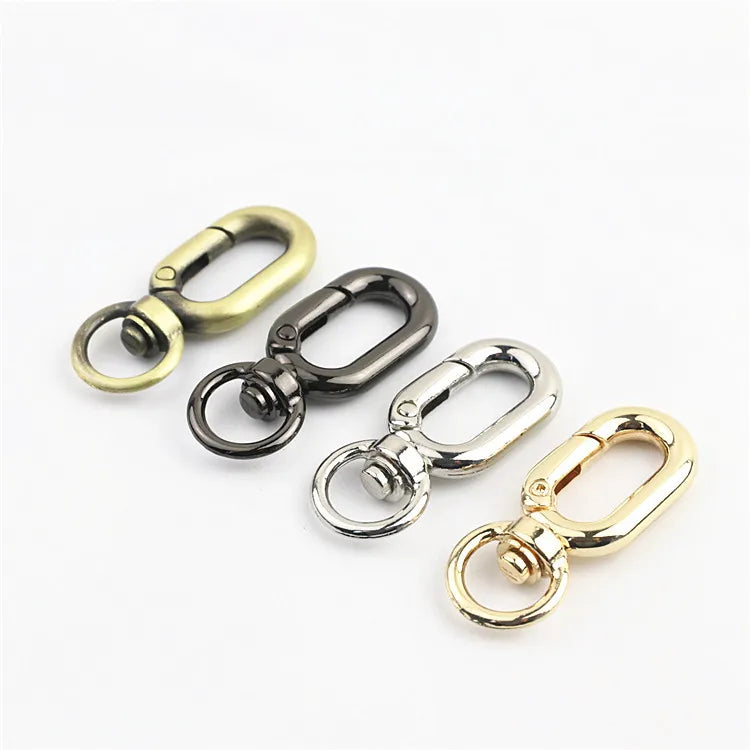 14*38mm Heavy Duty Zinc Alloy Swivel Snap Hooks U-Shaped Trigger Clasps for Handbag Purse Strap Keychain Hardware Accessories
