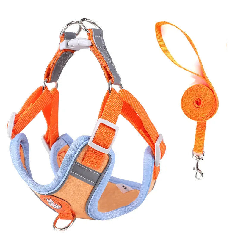 2025 Hot Style Comfortable Vest Style Dog Harness Teddy Bear Pomeranian Small Dog Harness  Walking Leash Dog Harness