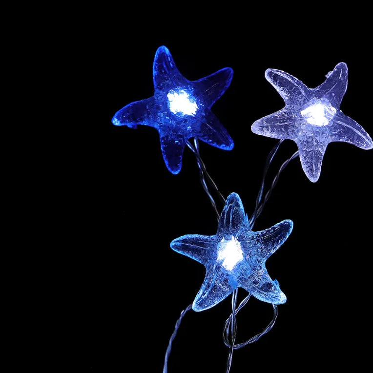 starfish  decorative LED wire lights  with remote for indoor and outdoor