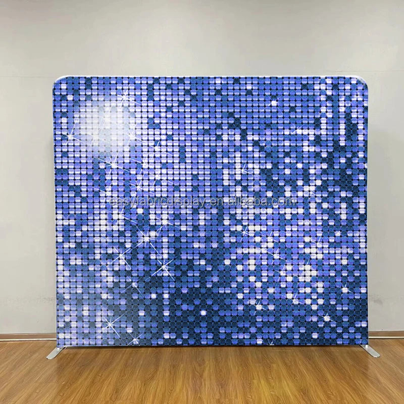 2025 New Double-Sided Foldable Photobooth Backdrop Wedding Accessories Decoration Shimmer Wall Panels for Stage Parties