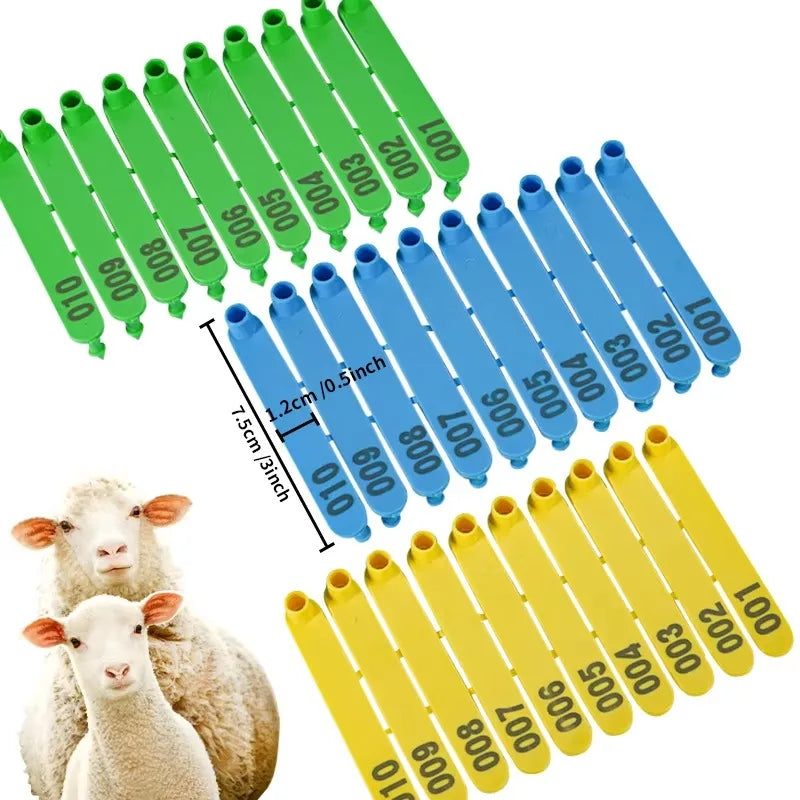 Farm Equipment Ear Tags for Sheep and Goat Livestock Identification Card One-Piece TPU Ear Tag for Sheep Tag Earrings