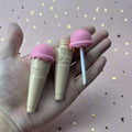 CF Lovely Ice Cream Lipgloss Tubes Cute pink Empty Popsicle Lip Gloss Tubes Containers 10mml