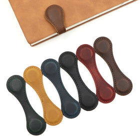 Ready Stock Genuine Leather Magnet Bookmark Leather Reading Book Marker Bookmark Magnetic Bookmark Page Clip Gift for Readers