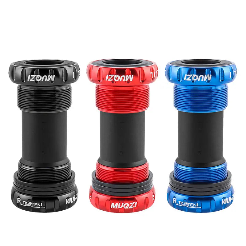 MUQZI Threaded Type Bike Bottom Bracket Steel Bearing 68-73mm MTB Bicycle Bottom Bracket