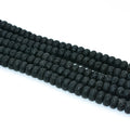Wholesale 5*8mm Lava Stone Rondelle Spacer Gemstones Abacus Beads for Jewelry Making Loose Strand Beads