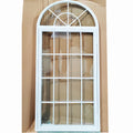 Half Moon windows Custom Grilles Design Arched Top Fixed Glass Metal Steel Casement Arch windows