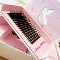 Private Label Black Matte Soft 0.07 Russian Volume Mink Matte Cashmere Lash Trays Classic Individual Eyelash Extension Supplies