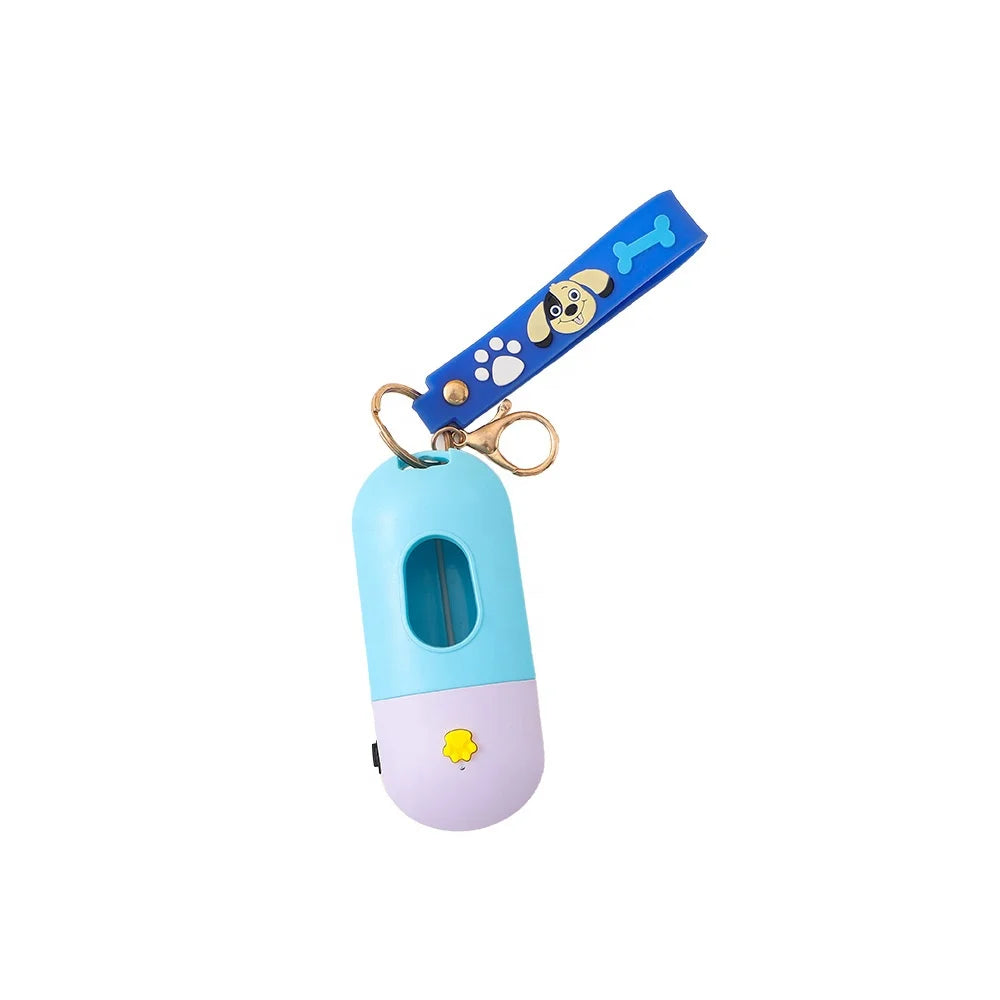 Hot Sell Colorful Led Pet Dog Poop Bag Dispenser Dispensing Dog Poop Bag Holder Poop Bag Dispenser