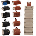 Teenyoun Portable Glasses Organizer 2/3/4/5/6 Multi-Slot Eyeglasses Storage Display Travel Folding Sun Pu Leather Case Eyewear
