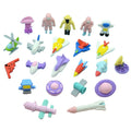 Student Gift Eraser 3D Dinosaur Space Ice Cream Cake Musical Instrument Fruit Vegetable Cosmetics Car Eraser