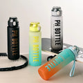 Custom Eco-Friendly Direct Drinking Plastic Summer Gym Water Bottle Leak-Proof Outdoor Sports Frosted Thermos Bottle with Straw