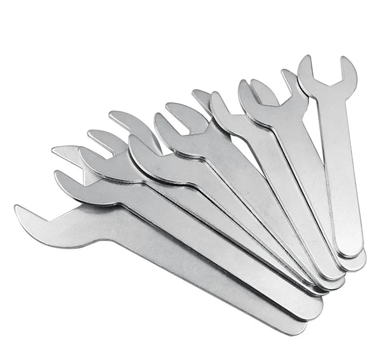 7mm 22mm Single End Carbon Steel Zinc Coated Open End Wrench DIY