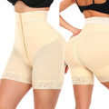 Plus Size Body Shaping Pants Zipper Open Crotch High Waist Hip Lifting Tummy Control Panties Shorts
