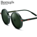 Borregls Acetate Polarized Sunglasses Men 2025 New Brand Designer Vintage Retro Round Sun Glasses for Women UV400 Shades 19158T