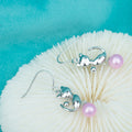 E050586 S925 Pearl Earring 925 Sterling Silver DIY 6-8mm Natural Freshwater Pearl Earring Hook for Women