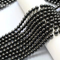 Natural Mineral Jet Semi-precious Gemstone Loose Beads Stone for Jewelry Making & DIY Bracelet Necklace