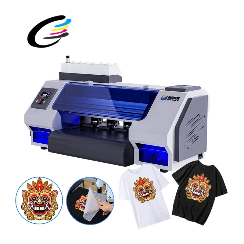A3 DTF Printer Set Heat Transfer Inkjet Printers Direct to Film Printer With Dual Head XP600 Shaking Machine