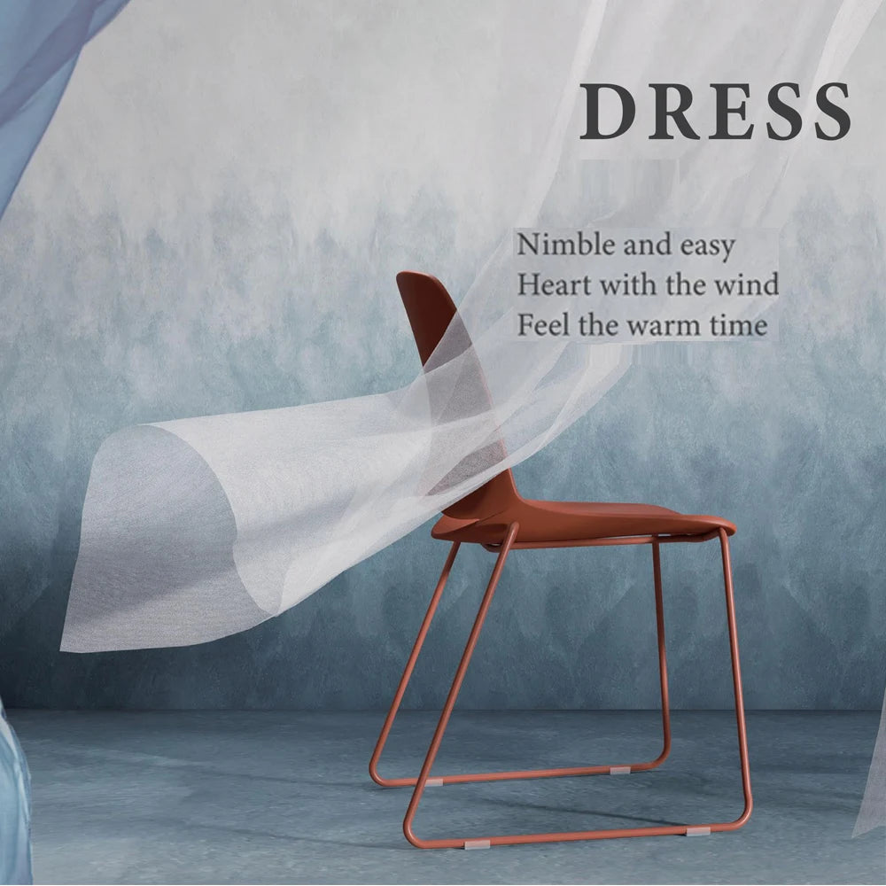 Wholesale Colorful Modern Conference Chair PP Seat&back Luxury Nordic Upholstered White Leisure Dining Chair for Living Room