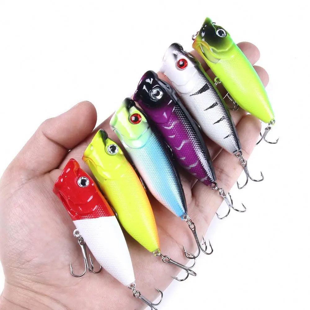 Topline Wholesale Cheap Poppers Hard Plastic Fishing Lures 6.5CM 11.8G Popper Fishing Bait