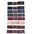 Free Engraved Logo 600 Colors Equestrian Snaffle Elastic Belt 1.5 Inch High Waist Nylon Model