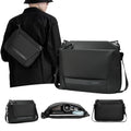 Business Lightweight Portable Waterproof Large Capacity 9-inch TPU Multi Pocket Storage Crossbody Bag Suitable for Commuting