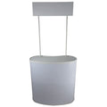 Customized Printed ABS PP Portable Folding Table Plastic Display Counter Stand for Promotions Digital Printing