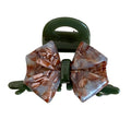 2024 New Design Medium Hair Crabs for Girls and Women Acetate Hair Claws With Bowknot Elegant Tie up Hair Accessories