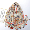 Wholesale Long Scarf for Women Cotton  Elegant Print Bohemian Stylisj  Spring Shawl All-match 90*180cm Malaysia Arab Hijab