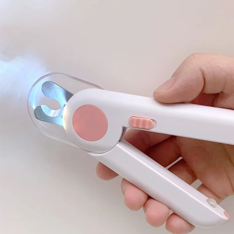 Dog Cat Nail Scissors Pet Led Nail Trimmer Claws Toenail Clipper With Hidden Nail File