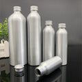Empty Aluminum Cosmetic Packaging Water Bottle Metal Packaging 100ml 250ml 300ml 400ml 500ml Silver Alum Bottle With Screw Lid