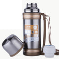 Outdoor Mountaineering Large-Capacity Sports Bottle 1.2L Stainless Steel Vacuum Travel Pot