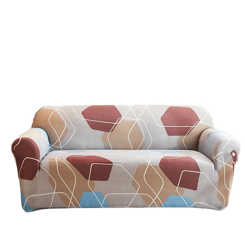Wholesale Soft Feeling Removable Stretch Spandex Protective Two Seater High Elastic Sofa Cover Set