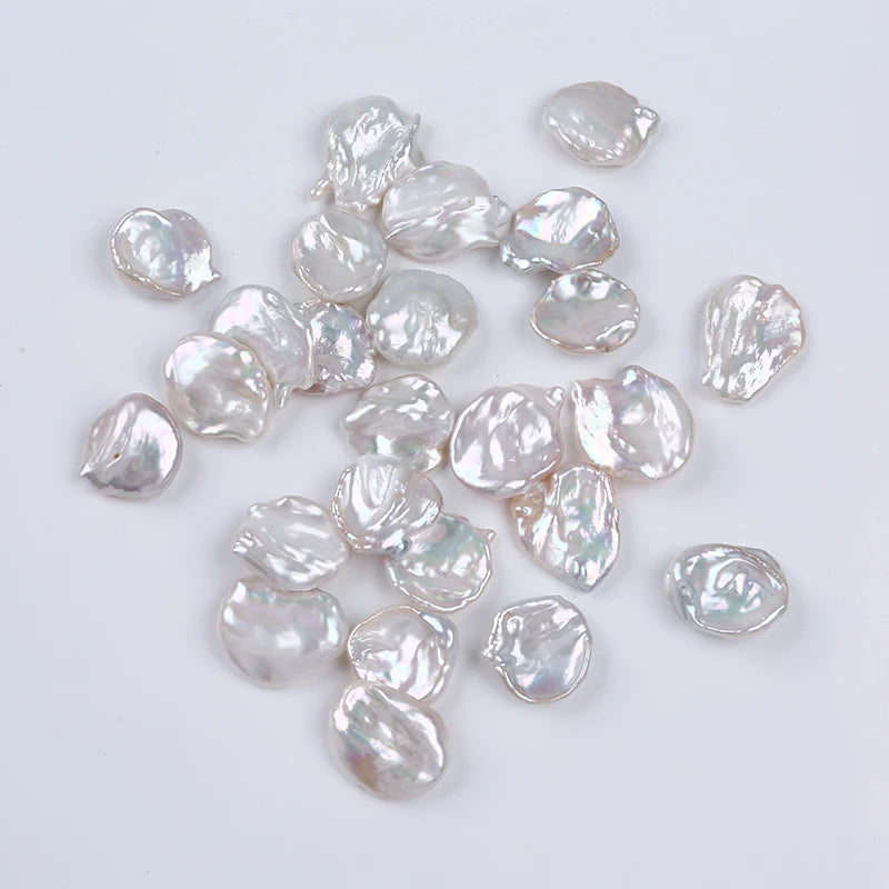 17-21mm Natural White Big Keshi Freshwater Pearls Loose Pearls for Jewelry Making