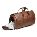 Custom OEM Overnight Bag Waterproof PU Leather Large Carry on Bag Travel Tote Duffel Bag for Men