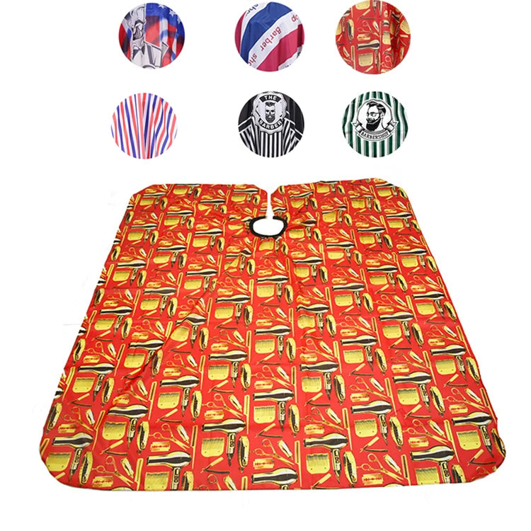 OEM Custom Professional Men's Barber Hairdressing Cape with Unique Designs Barber Hairdresser Aprons