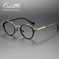 High End Luxury Brand Round Female Vasos De Metal Eye Wear Lunettes Lady Eyewear Glasses Men Pure Titanium Eyeglasses Frames