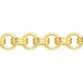 Double Loop Cable Chain Genuine Gold Filled 14K for Bracelet Necklace Making