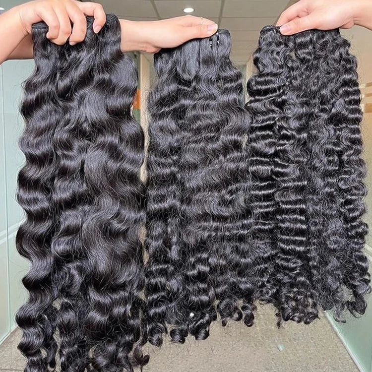 Wholesale Virgin Cuticle Aligned Human Hair Vietnamese Raw Hair Burmese Curly Cambodian Raw Bundle Hair Vendor MegaBDM