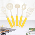 Practical Kids Kitchen Toy Baking Utensils Tools Set With Yellow Plastic Handle