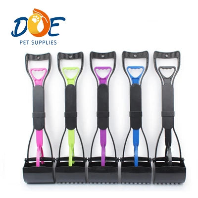 Doe Pet Dog Poop Scooper Wholesale Portable Long Handle Dog Poop Picker ABS Dog Pooper Scooper Pet Poop Cleaning Tool Product