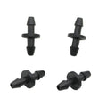 1000Pcs Garden Hose 1/8 Inch Double Barbed Connector 2 Way Quick Connector Micro Irrigation Barb Hose Fittings MegaBDM