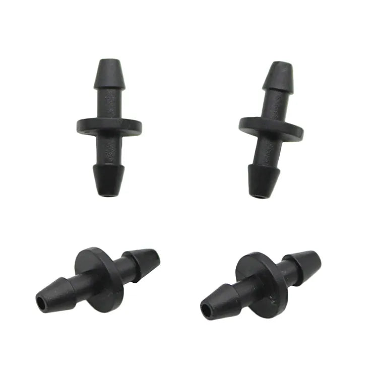 1000Pcs Garden Hose 1/8 Inch Double Barbed Connector 2 Way Quick Connector Micro Irrigation Barb Hose Fittings MegaBDM