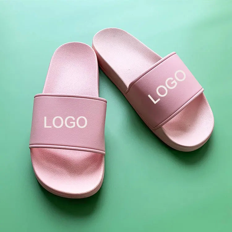 2025 Wholesale Price Fashion Trend Indoor Household Women and Men's PVC slippers Custom slippers with logo
