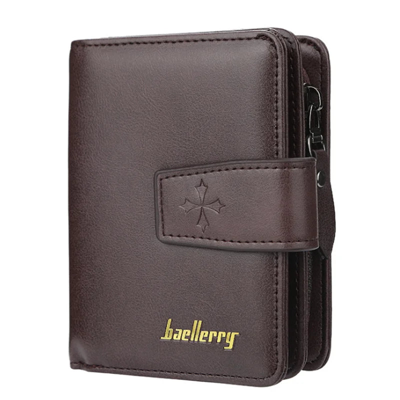 2026 Latest Vintage Men's Zipper Wallet Clutch Bag High Quality Multi-functional Card Holder Coin Purse Waterproof