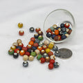 8mm Infiltrating Glaze Leopard Pattern Round Bracelet Jewelry Ceramic Beads for Jewelry Making