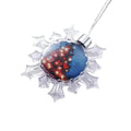 Qualisub Top Quality Snow Shape Plastic and Aluminum Christmas Ball Sublimation Christmas Ornaments Blanks for Custom Printing