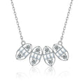 925 Silver Pave Diamond CZ Necklace Jewelry