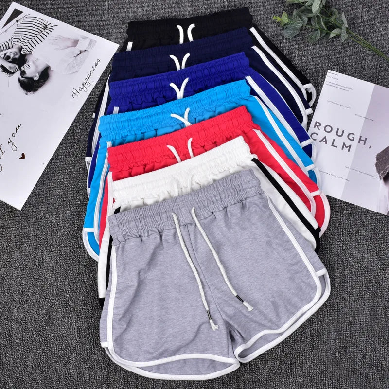 Hot Sell  Yoga Wear Summer Plus Size Custom logo Women Beach Shorts Embroidery Woman Gym Shorts